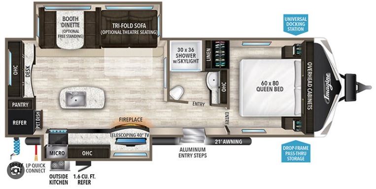 2021 GRAND DESIGN IMAGINE 2670MK, , floor-plans-day image number 0